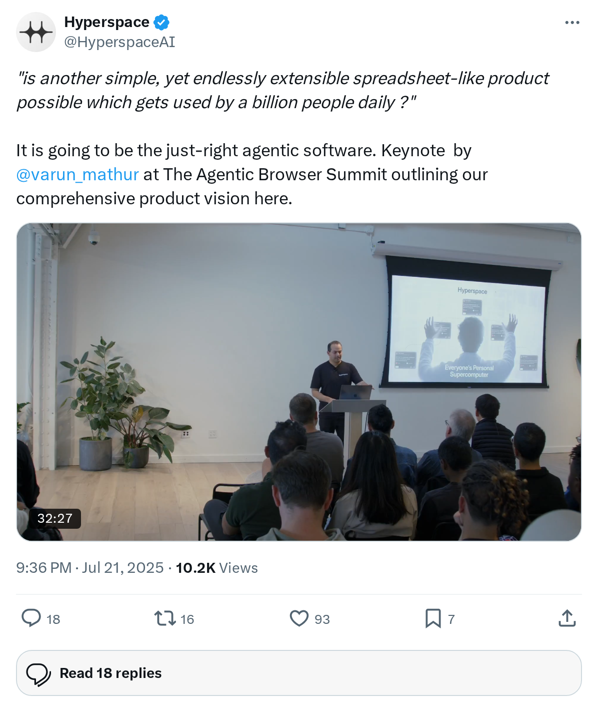 "is another simple, yet endlessly extensible spreadsheet-like product possible which gets used by a billion people daily ?"
It is going to