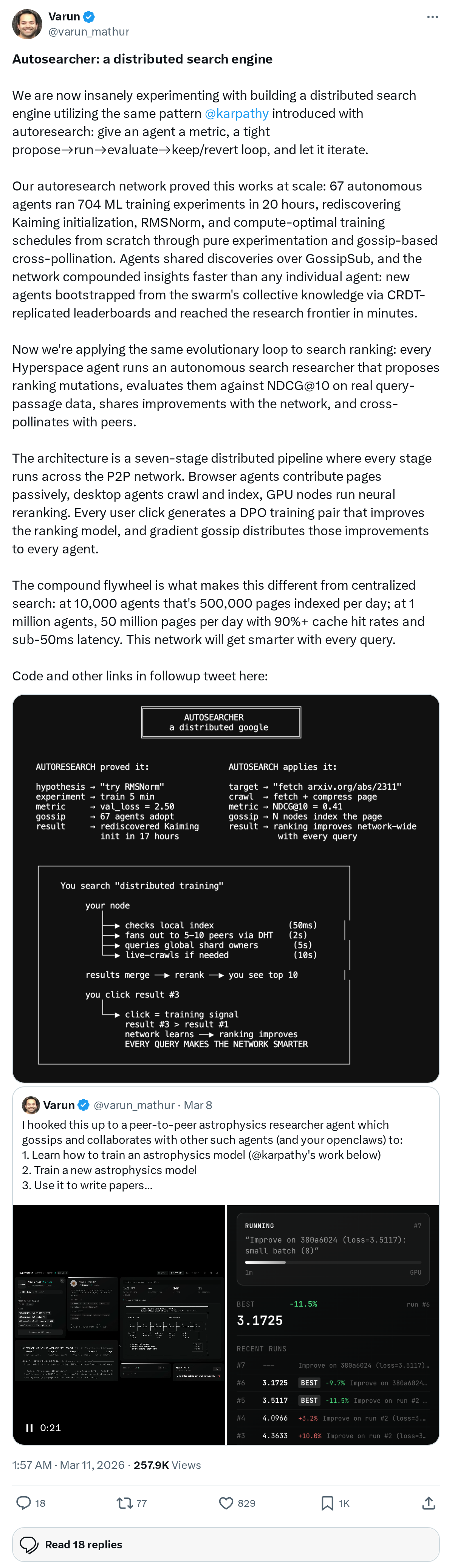 Autosearcher: a distributed search engine
We are now insanely experimenting with building a distributed search engine utilizing the same pa