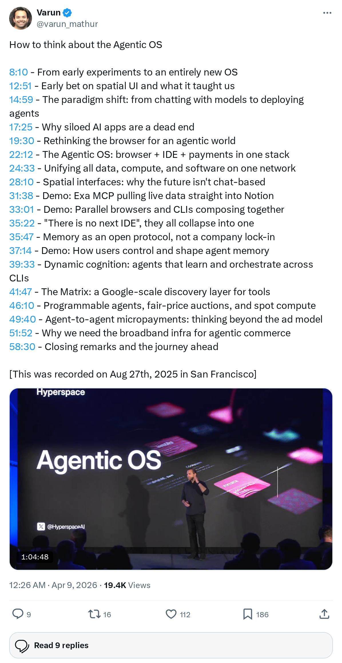 How to think about the Agentic OS
8:10 - From early experiments to an entirely new OS
12:51 - Early bet on spatial UI and what it taught us
